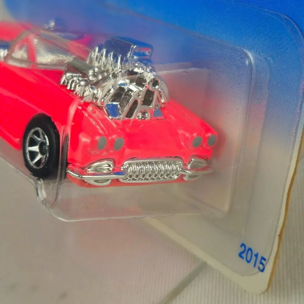 1995 Hot Wheels #341 Model Series 3/12 '58 CORVETTE‎ COUPE Pink Variant (K227)